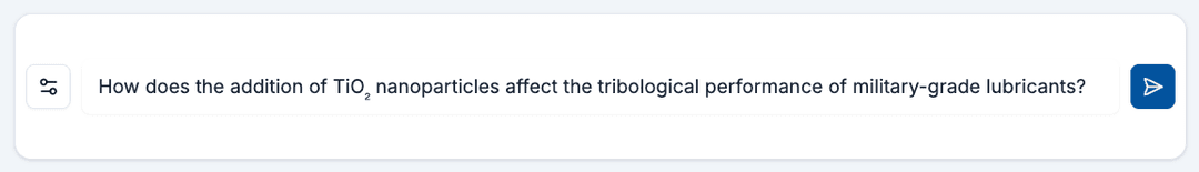 Research question interface